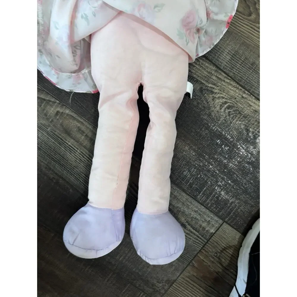 Vintage 1995 Sweetie Mine Rag cloth Doll Pillow Plush Blonde Pink Floral